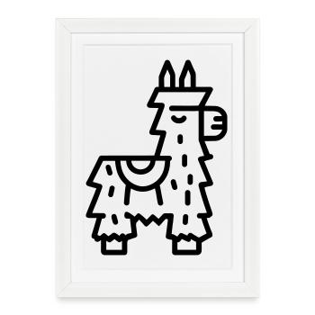 Pinata - Framed poster (27 × 37 cm) - white - Front