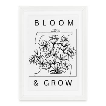 Floraison et croissance - Affiche encadrée (27 × 37 cm) - blanc - Devant