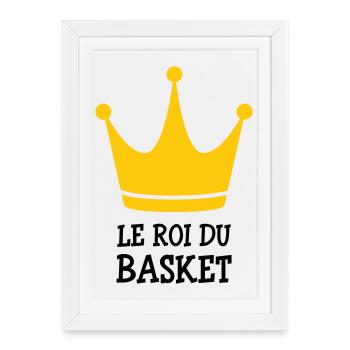 Le Roi du Basket - Affiche encadrée (27 × 37 cm) - blanc - Devant