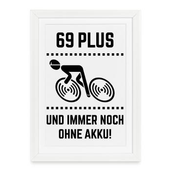 69 Plus – still without battery! Bicycle Road Bike B - Framed poster (27 × 37 cm) - white - Front