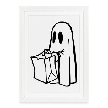 Ghost - Framed poster (27 × 37 cm) - white - Front