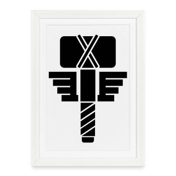 Thor - Framed poster (27 × 37 cm) - white - Front