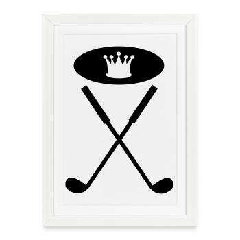 golf - Framed poster (27 × 37 cm) - white - Front