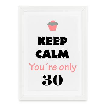 30 anniversaire - Affiche encadrée (27 × 37 cm) - blanc - Devant