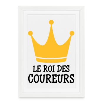 Course à Pied / Running / Jogging / Coureur - Affiche encadrée (27 × 37 cm) - blanc - Devant