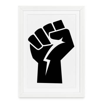 power faust revolution - Gerahmtes Poster (27 × 37 cm) - Weiß - Vorne
