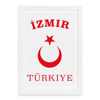 IZMIR - Turquie - Turquie - Affiche encadrée (27 × 37 cm) - blanc - Devant