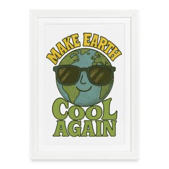 Rafraîchir la Terre à nouveau - Affiche encadrée (27 × 37 cm) - blanc - Devant