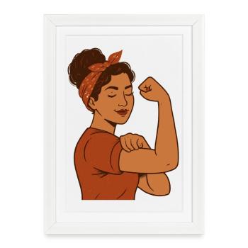 Strong Mom – Proud and Self-Confident Mother's Day - Framed poster (27 × 37 cm) - white - Front