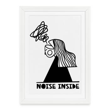 Noise Inside - Framed poster (27 × 37 cm) - white - Front