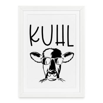Agriculture des éleveurs de vaches Kuhl - Affiche encadrée (27 × 37 cm) - blanc - Devant