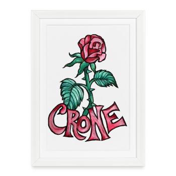Crone Rose Tattoo - Framed poster (27 × 37 cm) - white - Front