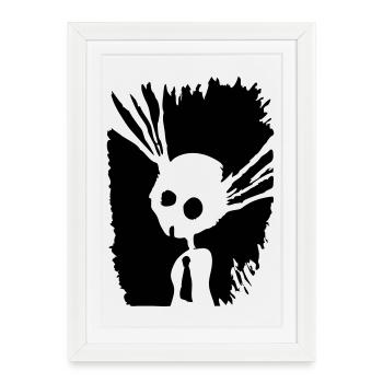 suicide_bunny - Affiche encadrée (27 × 37 cm) - blanc - Devant