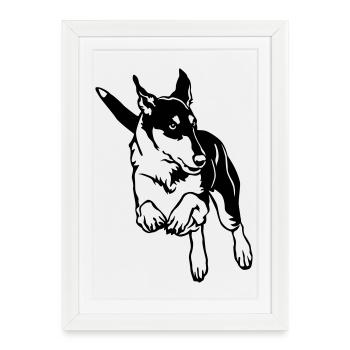 Colley - Affiche encadrée (27 × 37 cm) - blanc - Devant