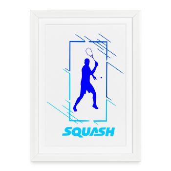 Squash - Framed poster (27 × 37 cm) - white - Front