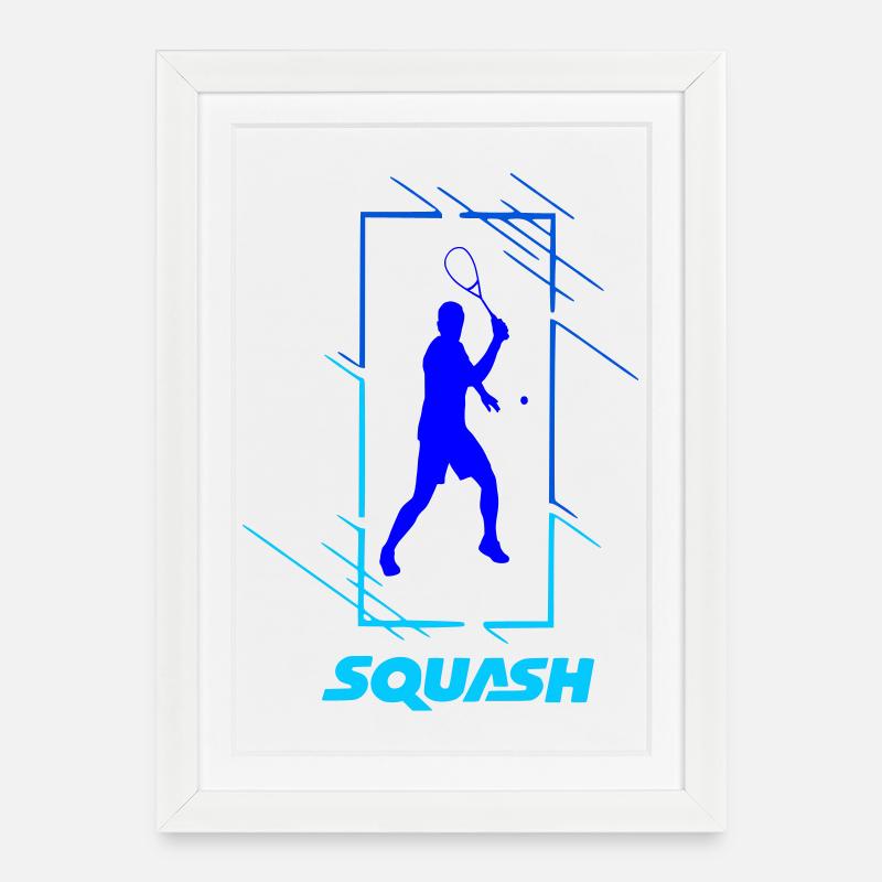 Squash - Framed poster (27 × 37 cm) - white