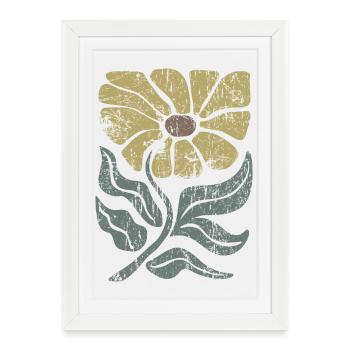 Flowers - Spring - Summer - Saying - Framed poster (27 × 37 cm) - white - Front