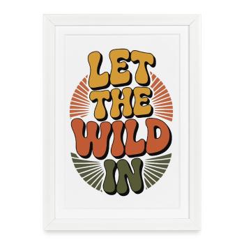 Aventure - Laissez entrer la nature - Affiche encadrée (27 × 37 cm) - blanc - Devant