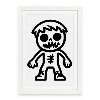 zombie_comic - Framed poster (27 × 37 cm) - white - Front