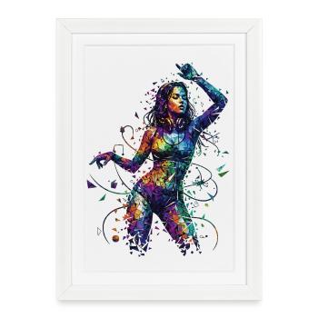 Vibe Motion - Affiche encadrée (27 × 37 cm) - blanc - Devant
