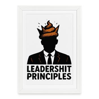 Principes de Leadershit - Affiche encadrée (27 × 37 cm) - blanc - Devant