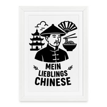 My favorite Chinese - Framed poster (27 × 37 cm) - white - Front