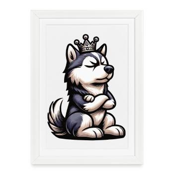 Husky Huskies Husky Owners Husky Owners Husky Fans - Framed poster (27 × 37 cm) - white - Front