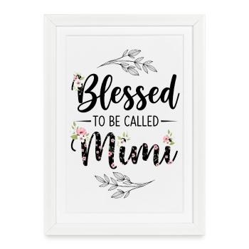 Happy To Be Grandma Grandma Gift - Framed poster (27 × 37 cm) - white - Front