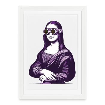 MONA iA - geek & scifi - Affiche encadrée (27 × 37 cm) - blanc - Devant
