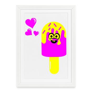 Eis Eiscreme - Framed poster (27 × 37 cm) - white - Front