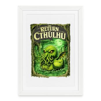 Le retour de Cthulhu - Affiche encadrée (27 × 37 cm) - blanc - Devant