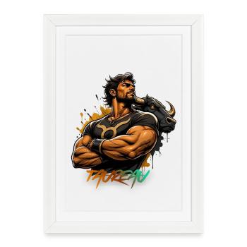 Taurus Man – Astrology Gift - Framed poster (27 × 37 cm) - white - Front
