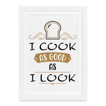 Chef amateur - Affiche encadrée (27 × 37 cm) - blanc - Devant