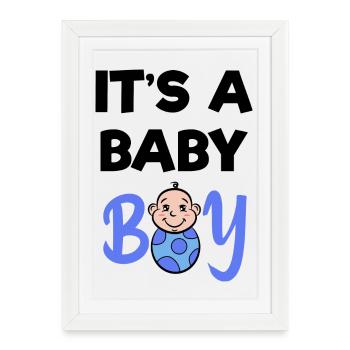 Baby Birth Parents Statement Pregnant Family - Framed poster (27 × 37 cm) - white - Front