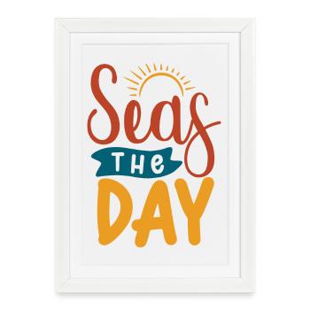 Mers Le Jour - Affiche encadrée (27 × 37 cm) - blanc - Devant