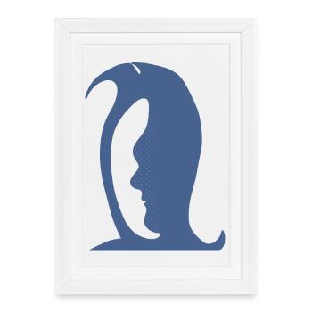 A penguin or a face in this Fun Optical Illusion - Framed poster (27 × 37 cm) - white - Front