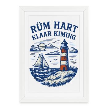 Rüm Hart - Clear Kiming - Framed poster (27 × 37 cm) - white - Front