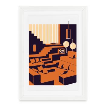 Interior Design Dream - Framed poster (27 × 37 cm) - white - Front