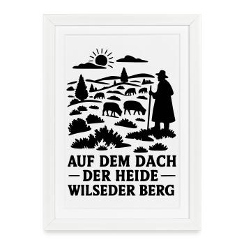 Lande de Lunebourg Wilseder Berg - Affiche encadrée (27 × 37 cm) - blanc - Devant