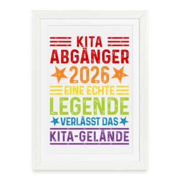 Diplômé de Kita 2026 : Une légende quitte les terrains de Kita - Affiche encadrée (27 × 37 cm) - blanc - Devant