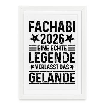 Fachabi 2026 : Une légende quitte le site - Affiche encadrée (27 × 37 cm) - blanc - Devant