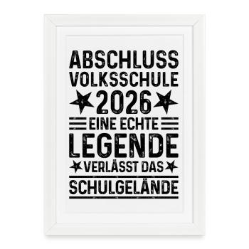 Elementary School Graduation 2026 Legend School Grounds - Framed poster (27 × 37 cm) - white - Front
