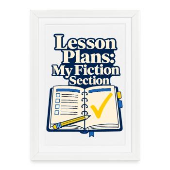 Plans de leçon pour professeurs : Ma section fiction Drôle » - Affiche encadrée (27 × 37 cm) - blanc - Devant