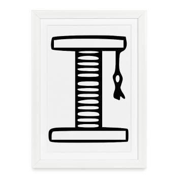 Cat Cat Gift - Framed poster (27 × 37 cm) - white - Front