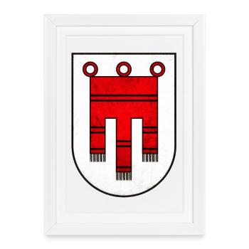Vorarlberg - Framed poster (27 × 37 cm) - white - Front