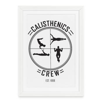 Calisthenics Crew Street Workout - Framed poster (27 × 37 cm) - white - Front