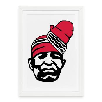 Alifuru Face - Framed poster (27 × 37 cm) - white - Front