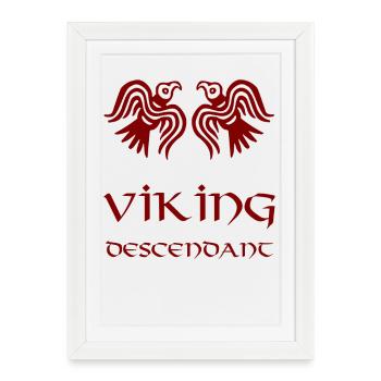 Viking Descendant Rust - Framed poster (27 × 37 cm) - white - Front