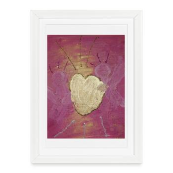 Ange de l’Amour Inconditionnel - Affiche encadrée (27 × 37 cm) - blanc - Devant