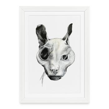 THE GHOST CAT - Framed poster (27 × 37 cm) - white - Front